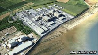 Artist impression of Hinkley Point C