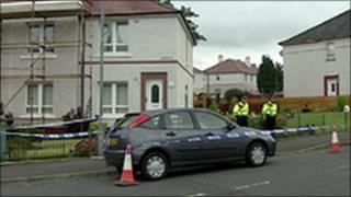 Mr Boyd's home after the shooting