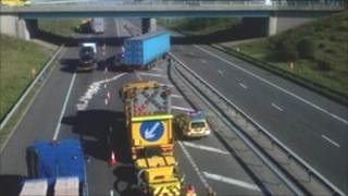 Crash on the M65