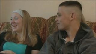 Mohammed Pardesi (right) and his girlfriend Emma Williams before his arrest