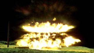 Capture of an explosion