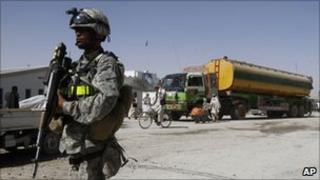 Nato soldier in Afghanistan
