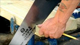 Carpenter at work