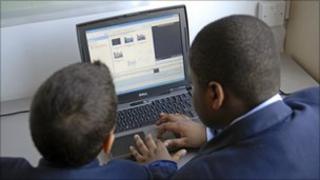Pupils at a school in London