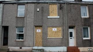 Derrick Bird's house in Rowrah