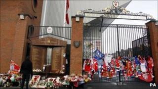 Hillsborough memorial at Anfield