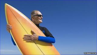 Man with surf board