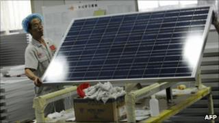 A Chinese solar panel manufacturer