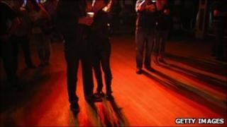 People on dancefloor