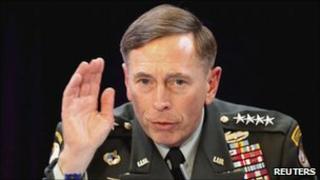 General David Petraeus at the Royal United Services Institute in London on 15 October 2010