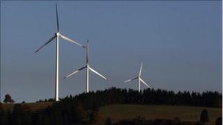 Wind turbines in France