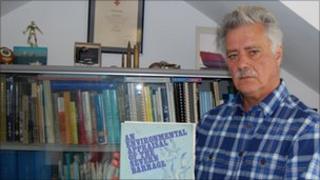 Dr Rob Kirby with his first research report on the Severn Estuary