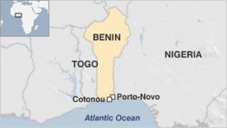 Map of Benin