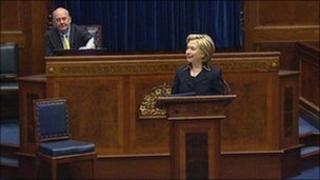 Hilary Clinton at Stormont