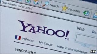 Yahoo homepage