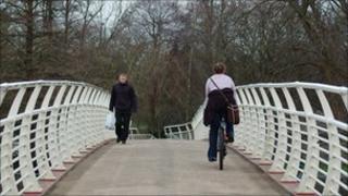Sophia Gardens' bridge, Cardiff