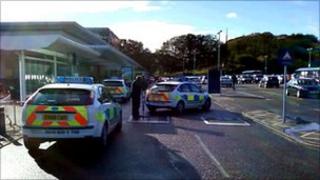 Police at the scene