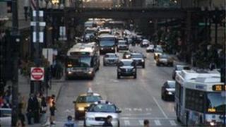 Chicago's downtown area