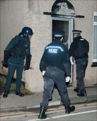 Police raid in Sittingbourne