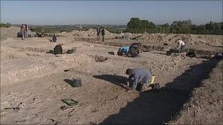 The archaeological dig at Winchester
