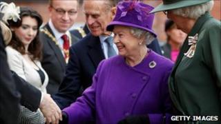 The Royal couple met staff on a visit to UTV