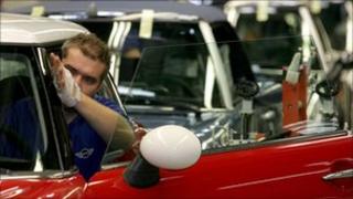 Worker at Mini factory in Oxford