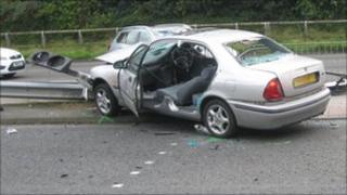 Crash scene