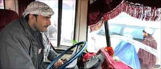 Kabul bus driver