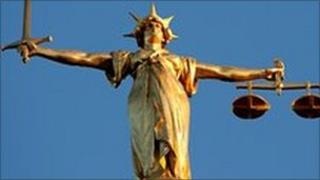Scales of Justice at the Old Bailey