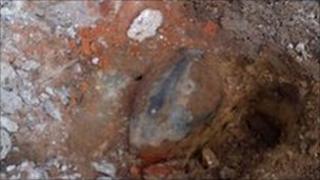Bomb in the ground