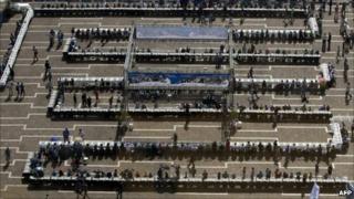 A general view of the chess competition in Tel Aviv 21 October