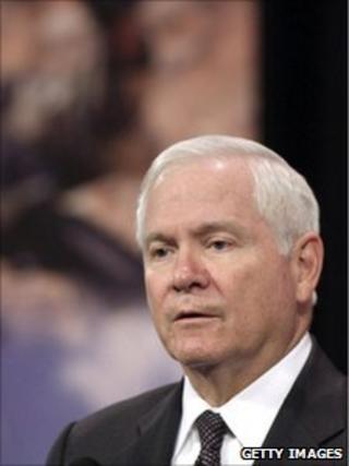 Defence Secretary Robert Gates