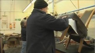 Man making chair