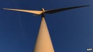 A wind turbine