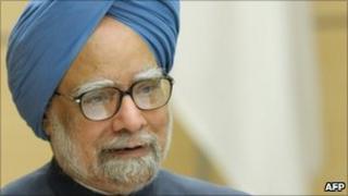 Indian Prime Minister Manmohan Singh in Tokyo on 25 October 2010