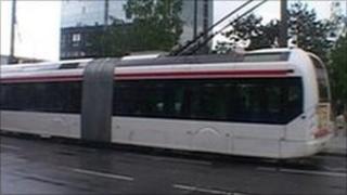 Trolleybus in Lyon, France