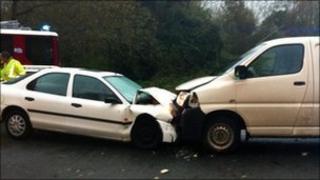 Crash scene