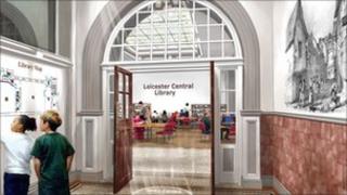 Artist's impression of new library
