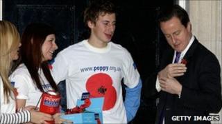 David Cameron and Royal British Legion members