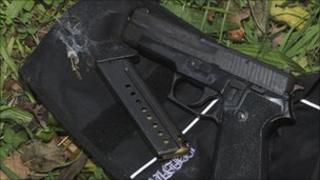 Gun and ammunition found in Bury