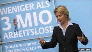 Germany's Labour Minister Ursula von der Leyen