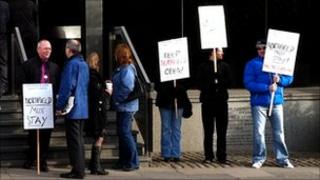 Schools protest