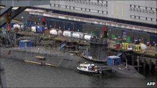 A trident submarine