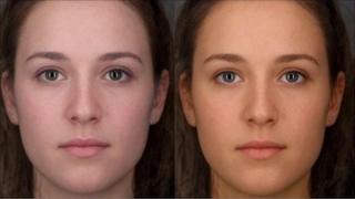 Side by side faces