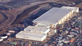 The factory site near Dunfermline