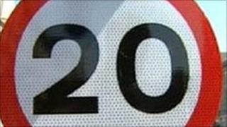 Speed limit sign