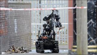 Army bomb squad robot