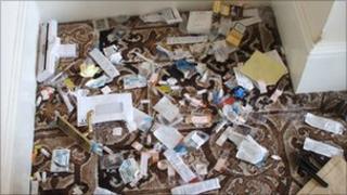 House left run down and littered