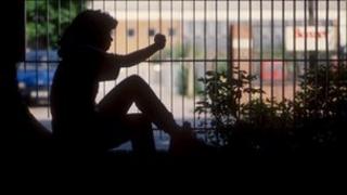 Child in silhouette