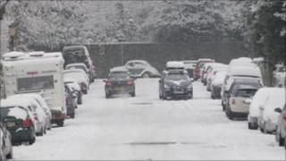 Belgrave Road, Bristol during last January's snow